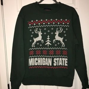 Michigan State holiday sweatshirt